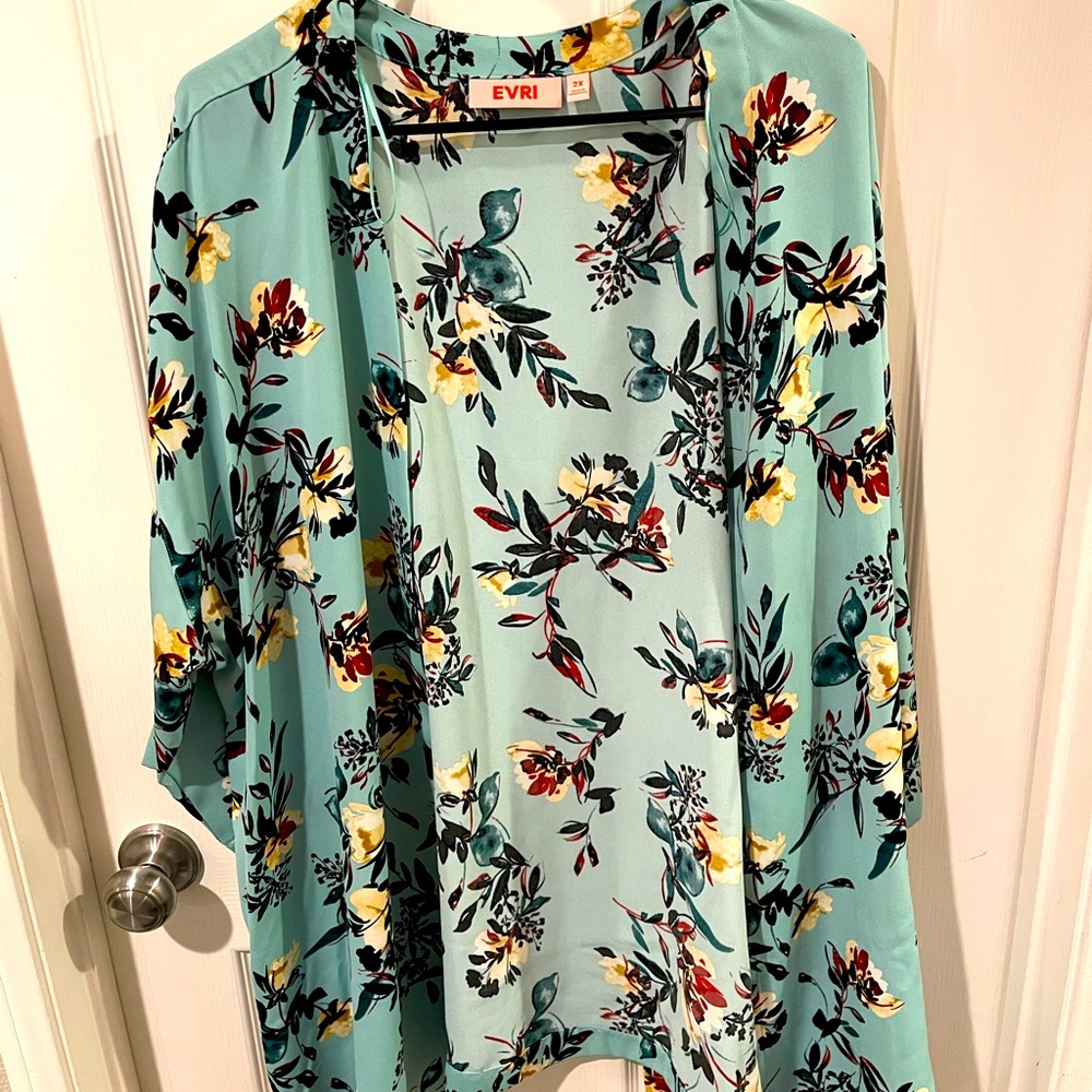 Teal Blue Kimono